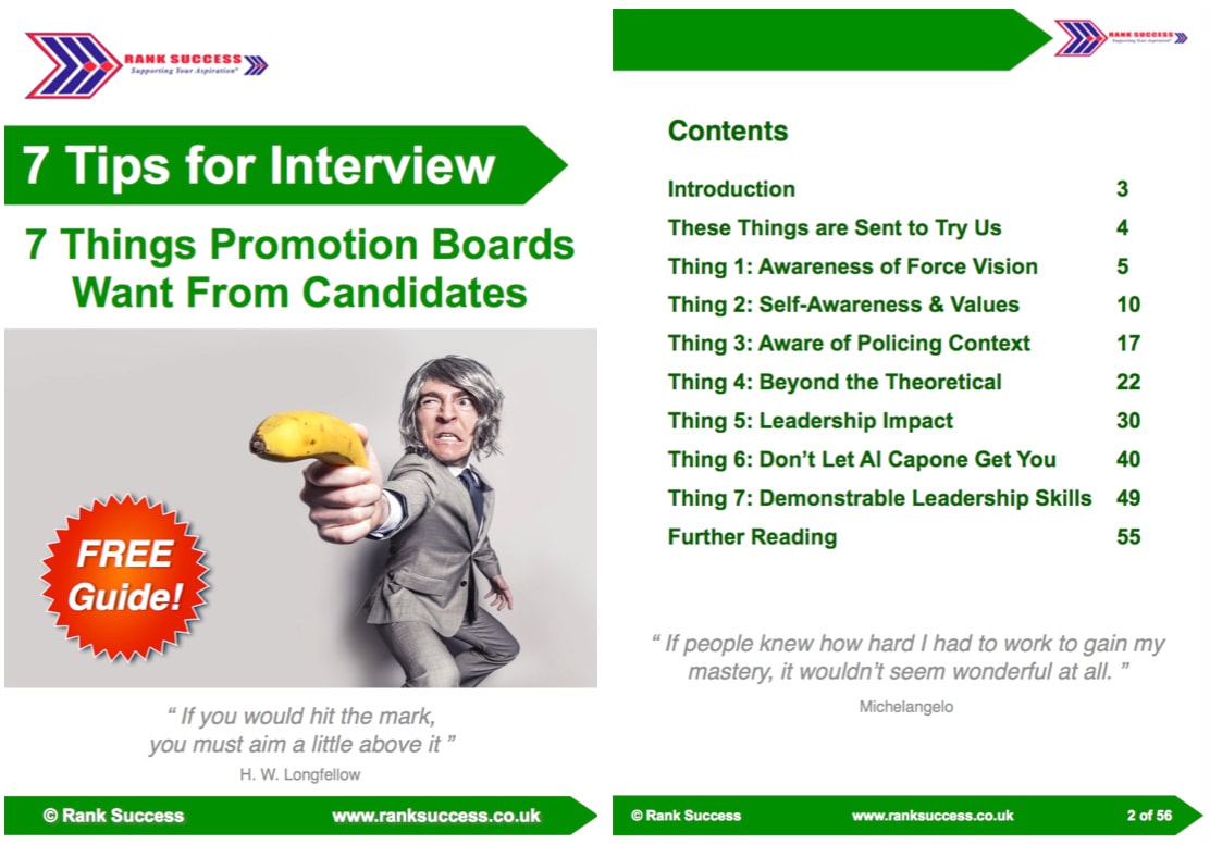 UK Police Promotion Interview free