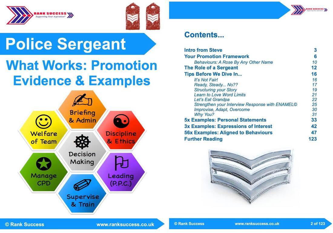 Sergeant police examples promotion